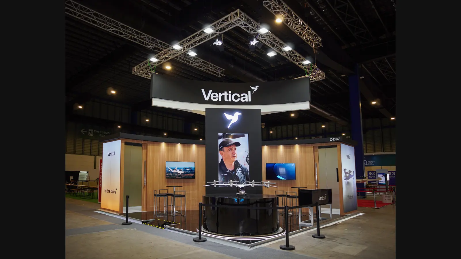 Vertical Aerospace exhibition booth at Singapore Airshow 2026